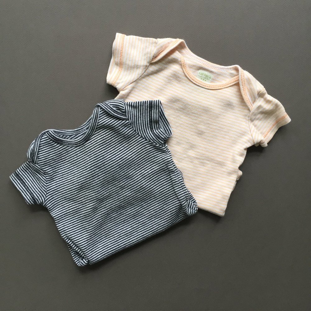 Set of 2 - Carter's 3m Striped Onesies